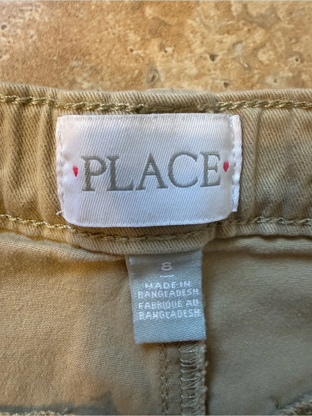 The Children's Place Khaki Uniform Shorts